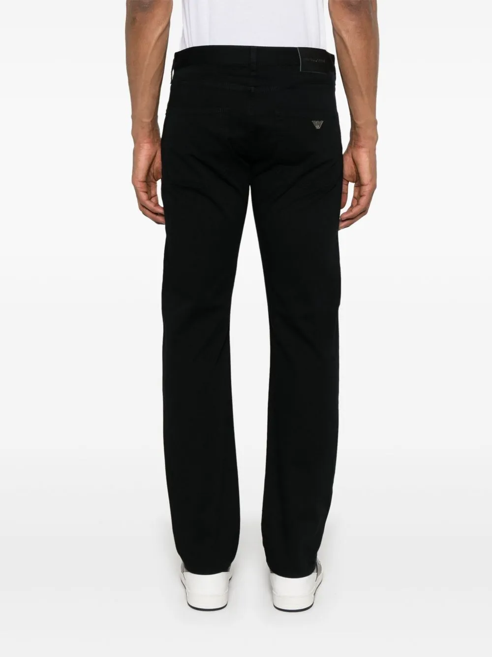 Emporio Armani Logo Plaque Slim Fit Jeans