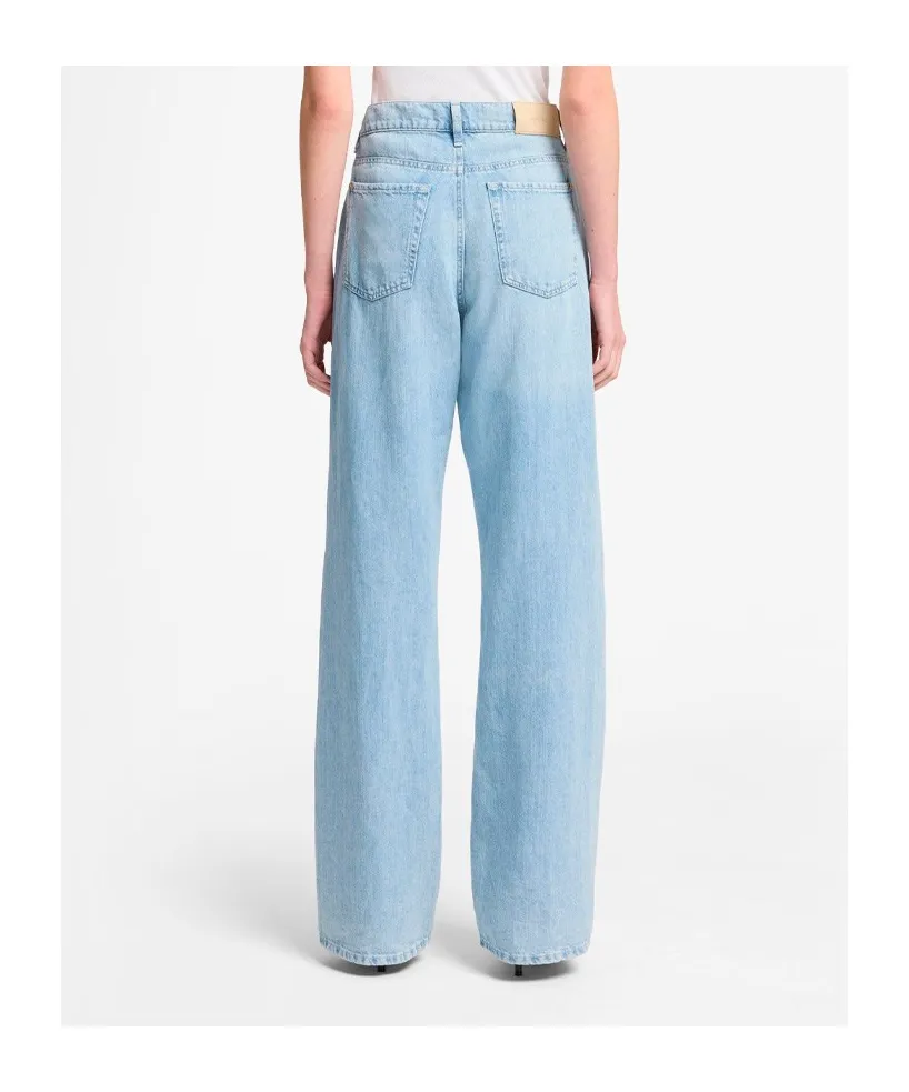 Tess High Waisted Linen Blend Jeans