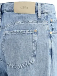 Tess High Waisted Linen Blend Jeans