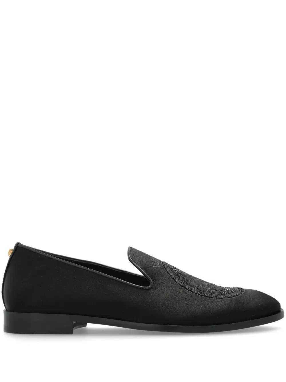 Versace Logo-Embroidered Loafers