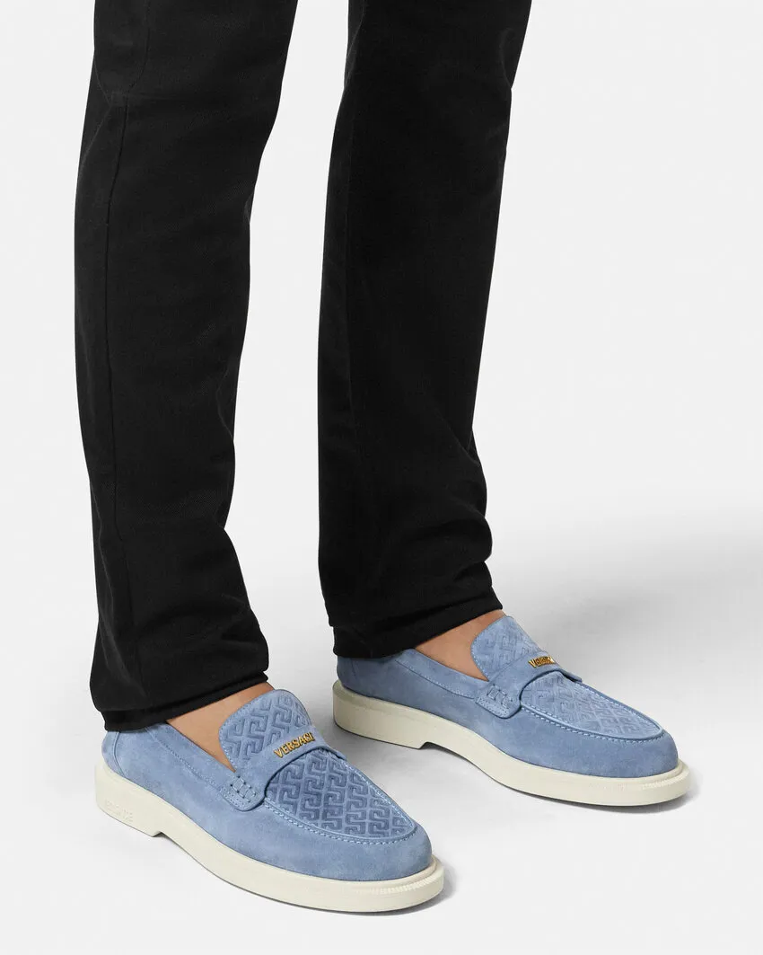 Versace Logo-Lettering Slip-On Sneakers