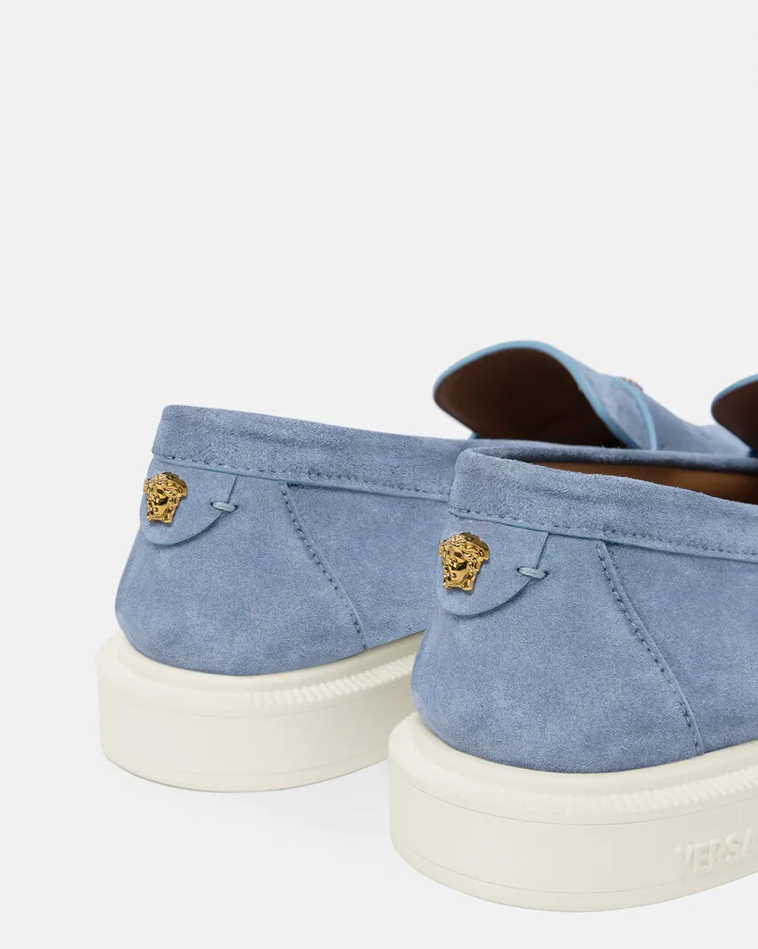 Versace Logo-Lettering Slip-On Sneakers