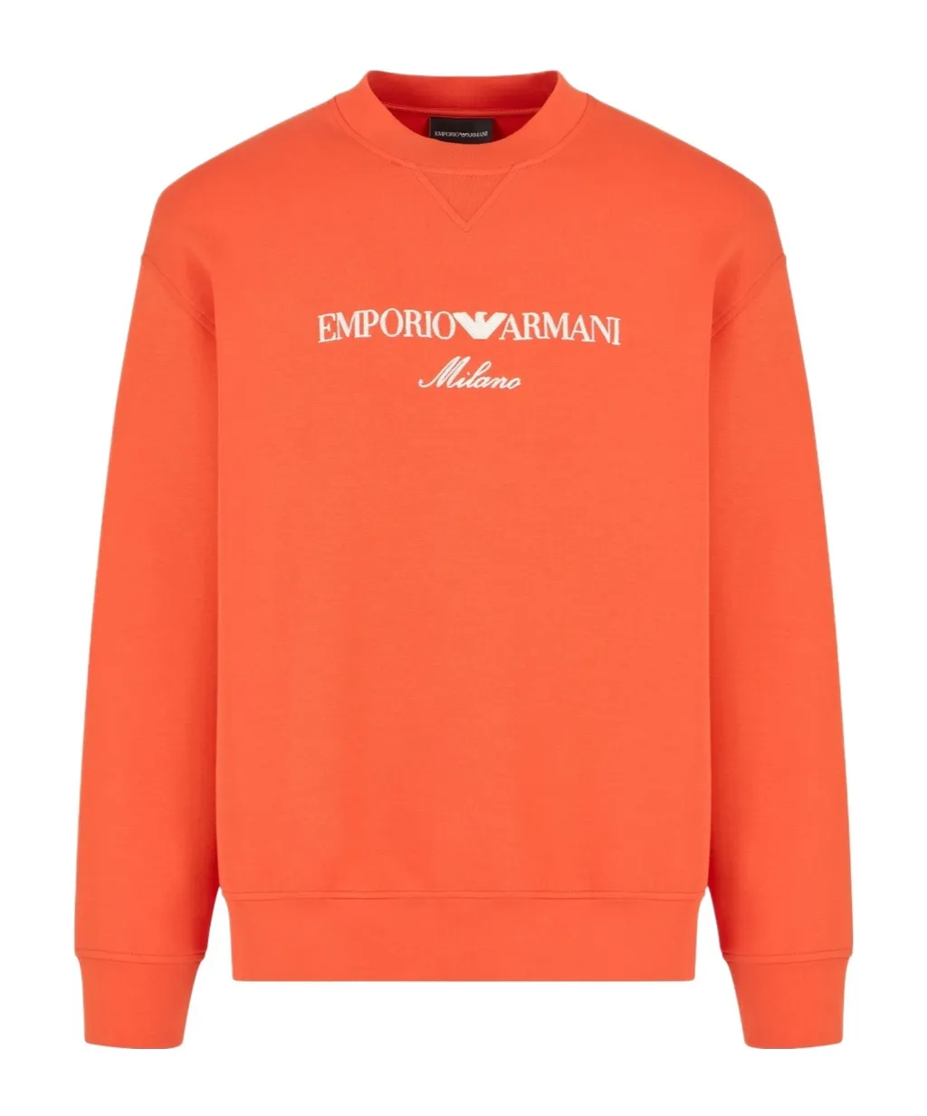 Double-Jersey Sweatshirt With Logo Embroidery