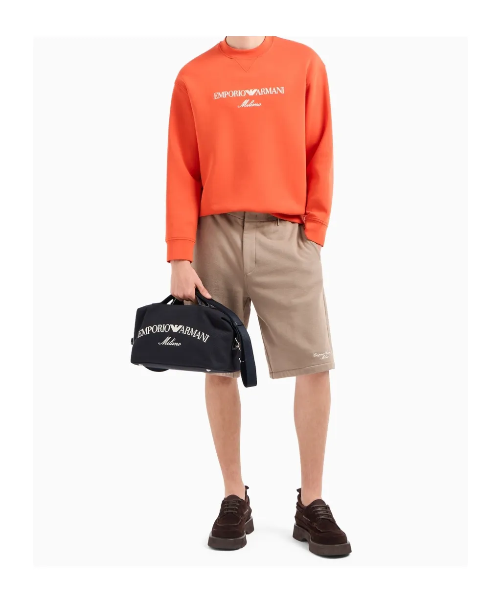 Double-Jersey Sweatshirt With Logo Embroidery