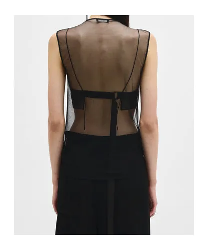 Seda Till The End Semi-Sheer Mesh Maxi Dress