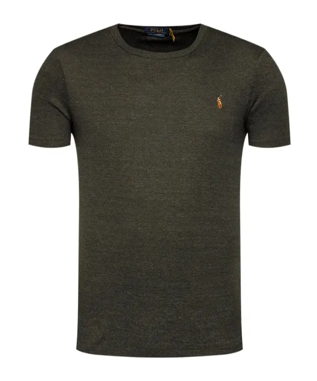 Embroidered Logo Plain T-Shirt