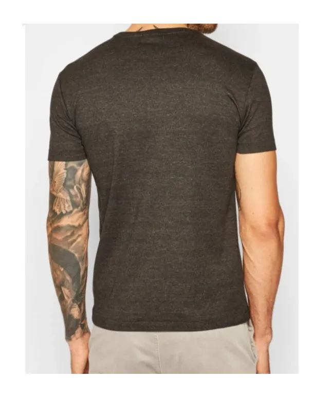 Embroidered Logo Plain T-Shirt