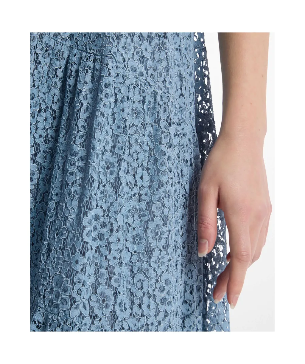 Michael Michael Kors Floral Lace Tiered Slip Dress