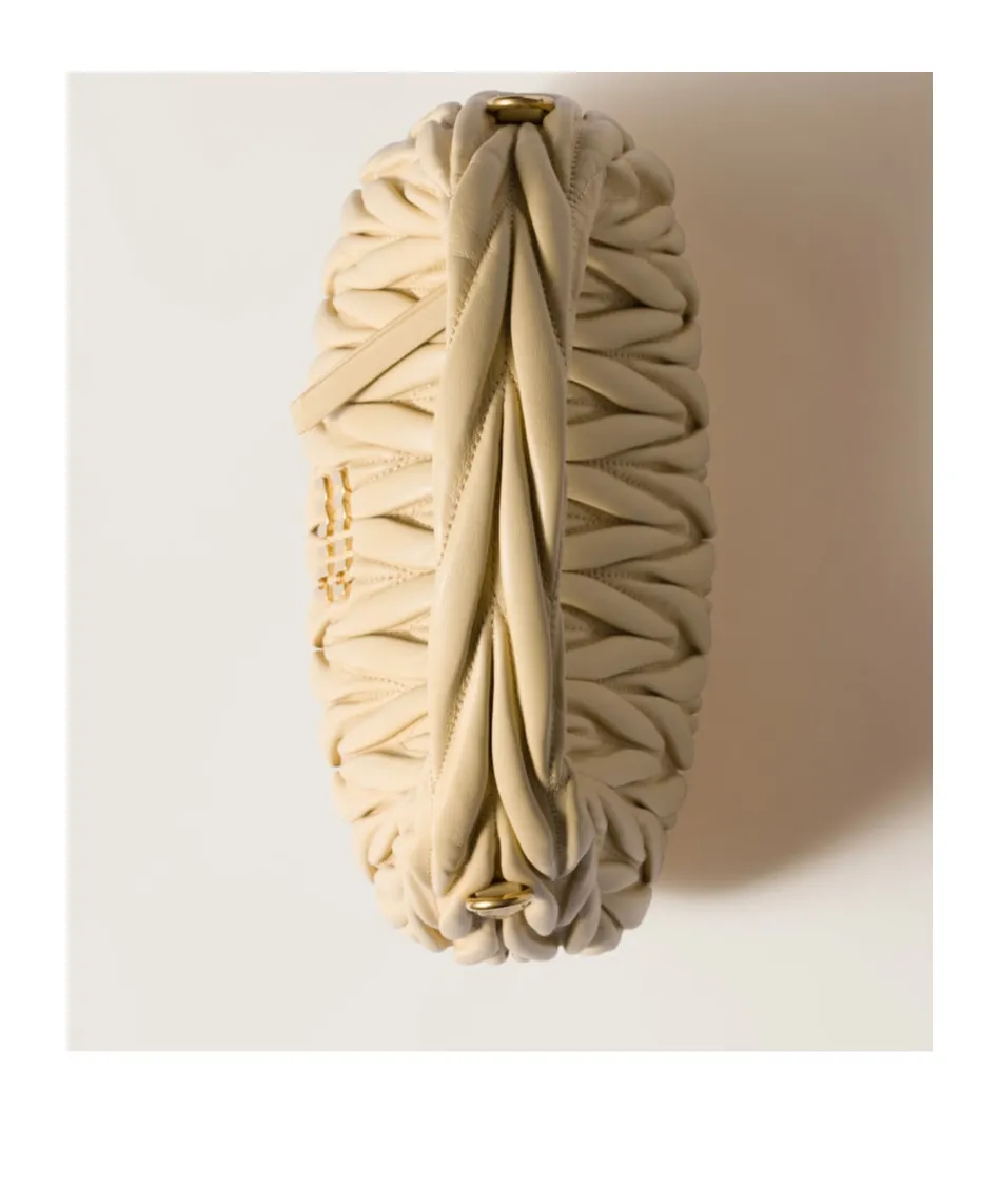 Wander Matelassé Nappa Leather Hobo Bag
