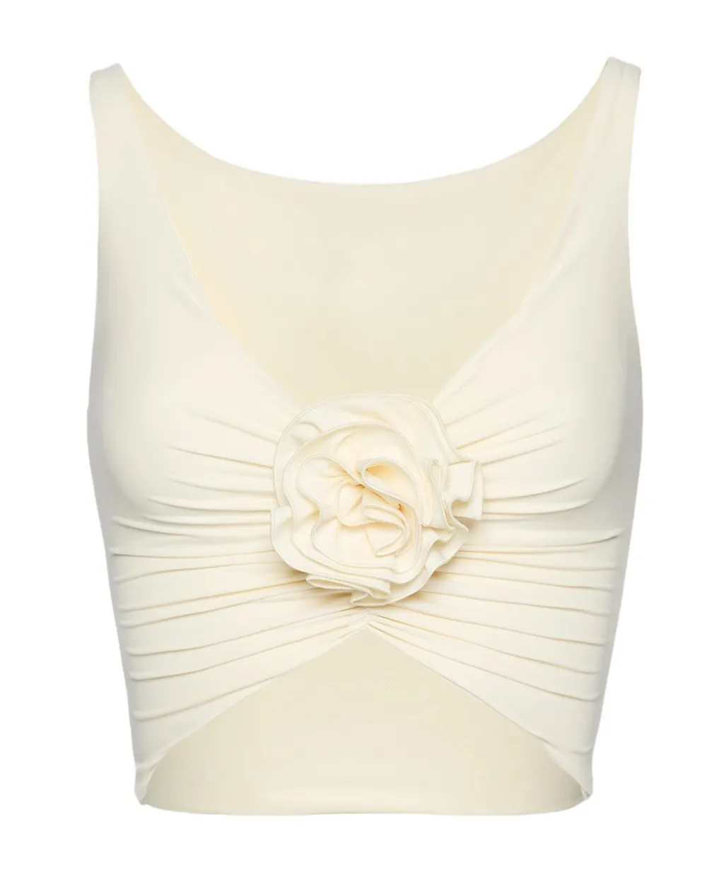 Magda Butrym Ruched Flower Top