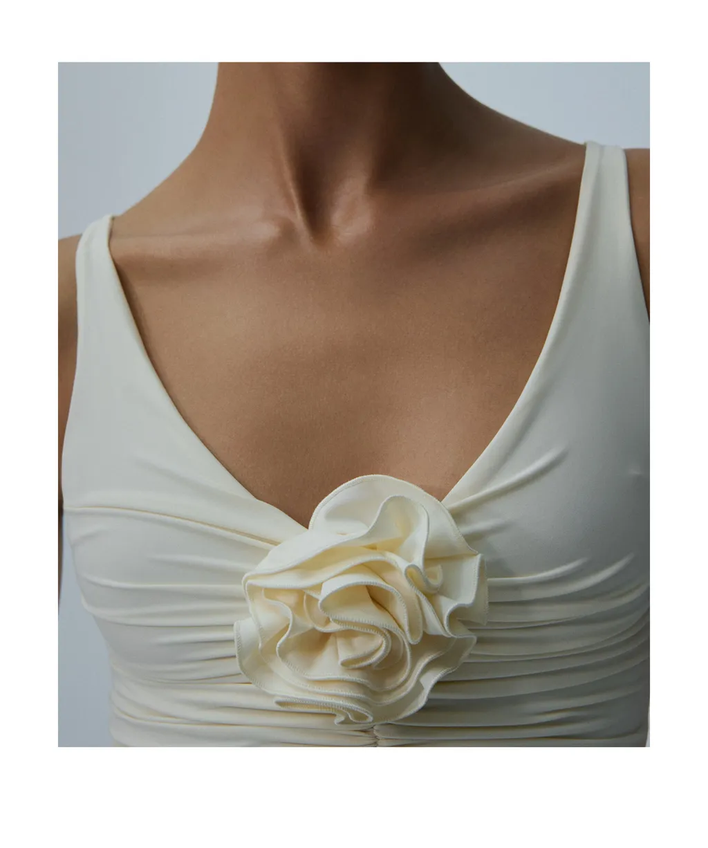 Magda Butrym Ruched Flower Top