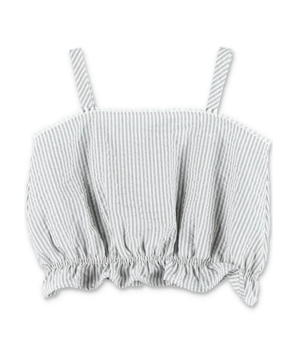 Il Gufo Striped Seersucker Set