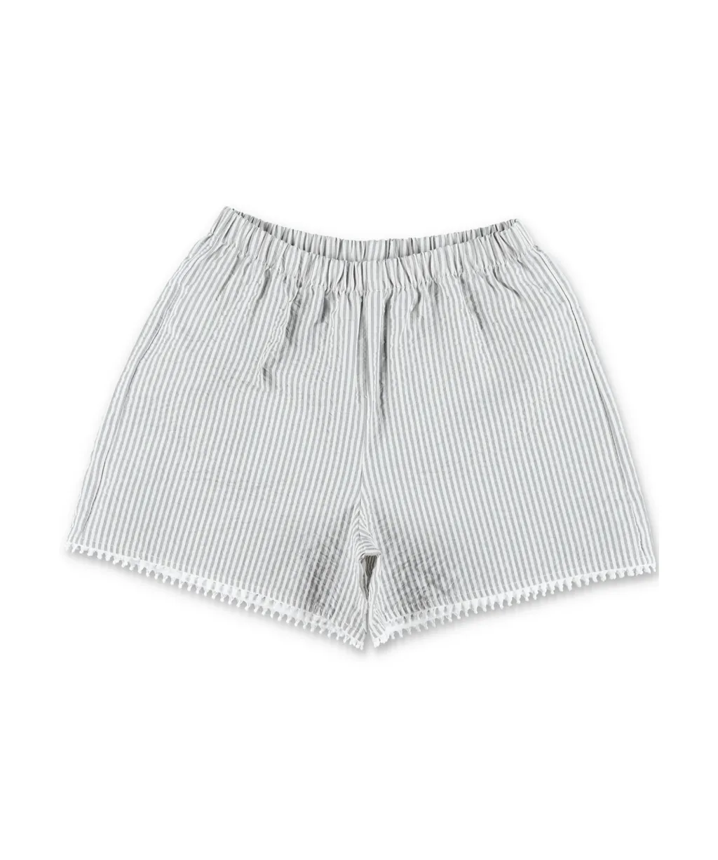 Il Gufo Striped Seersucker Set