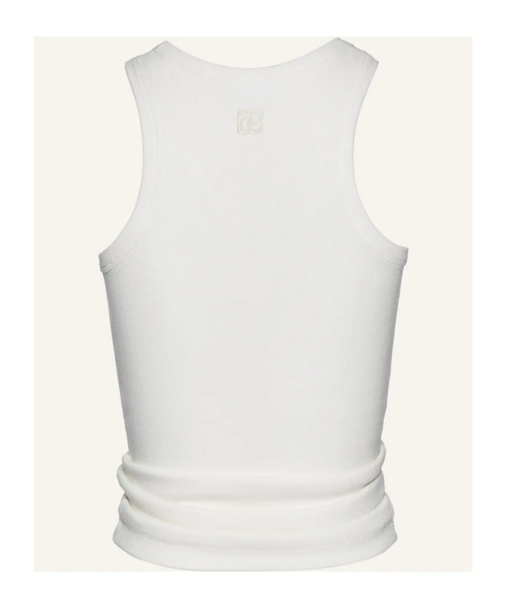 Magda Butrym Knotted Ribbed Tank Top