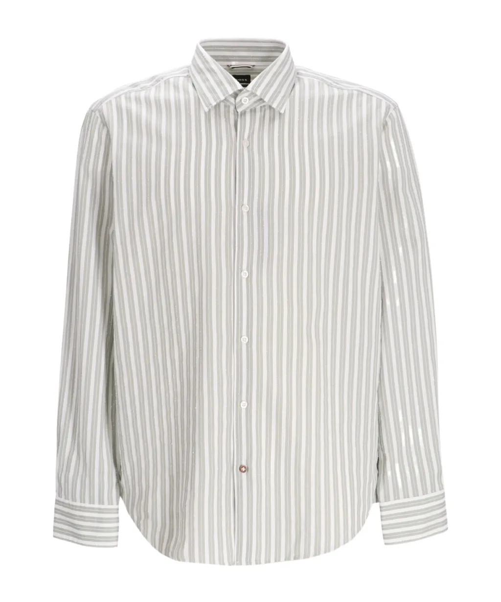 Striped Button-Up Shirt