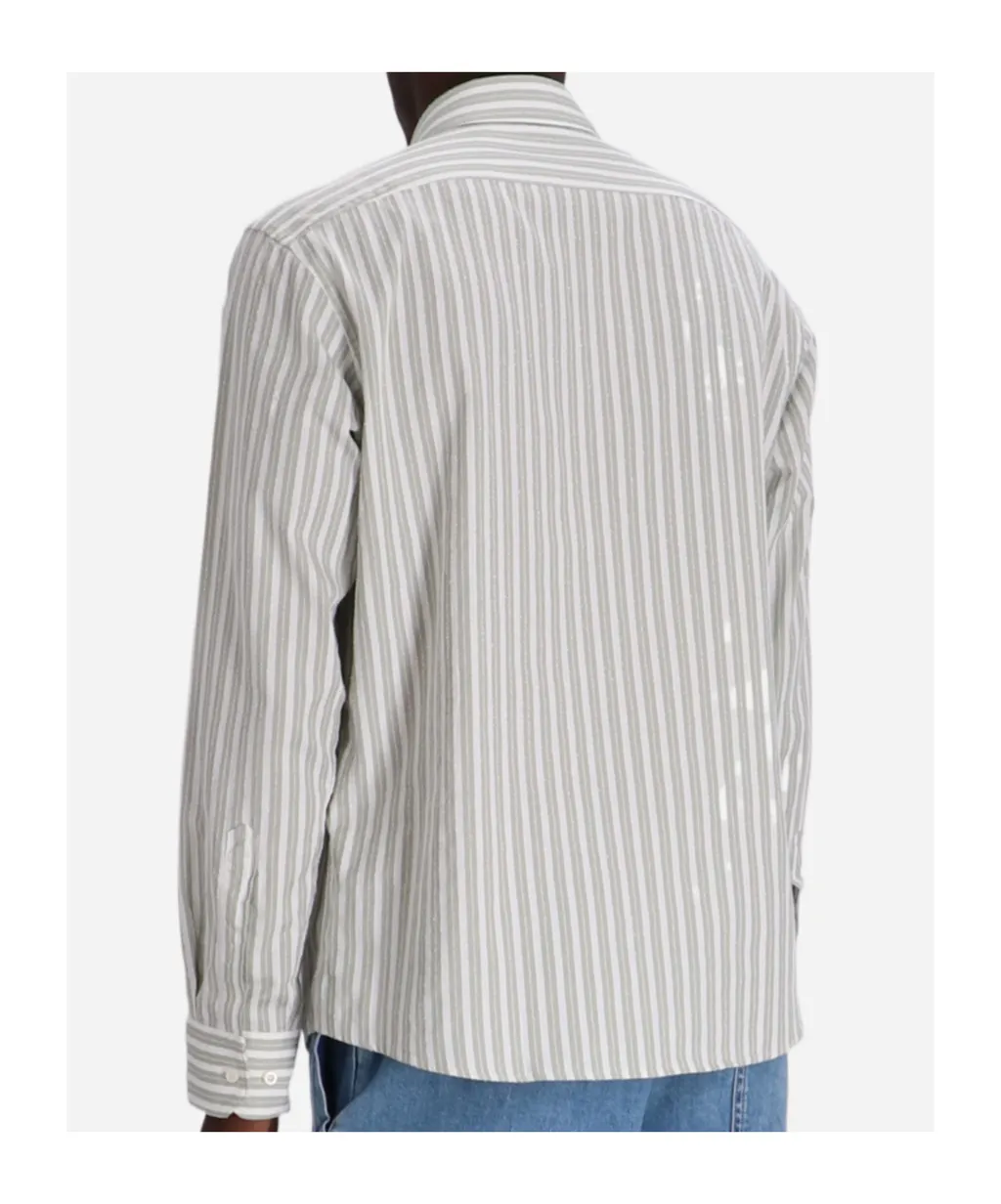 Striped Button-Up Shirt