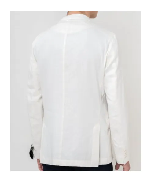 Linen-Blend Blazer
