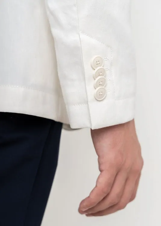 Linen-Blend Blazer