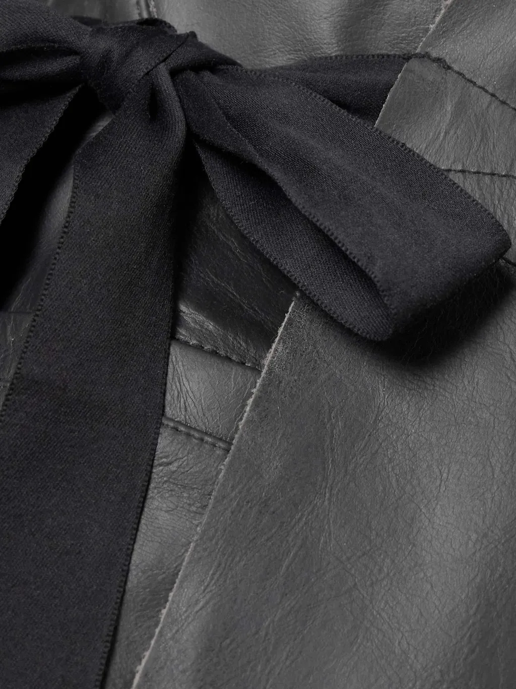 Long Sleeve Leather Jacket