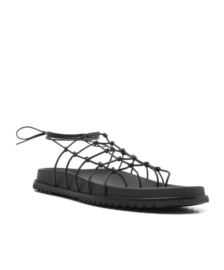 Open-Toe Flat Sandals