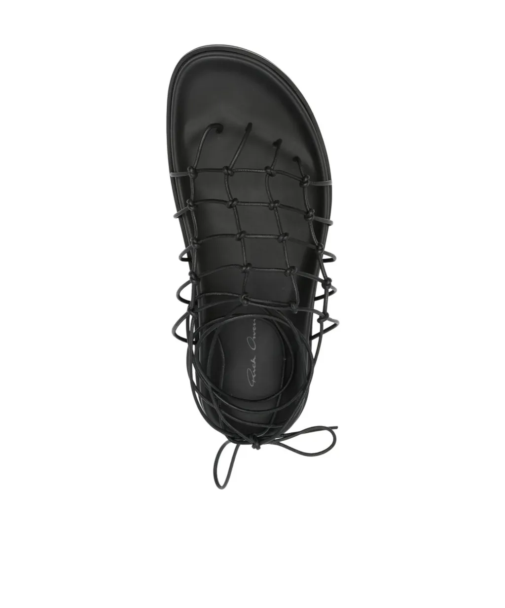 Open-Toe Flat Sandals