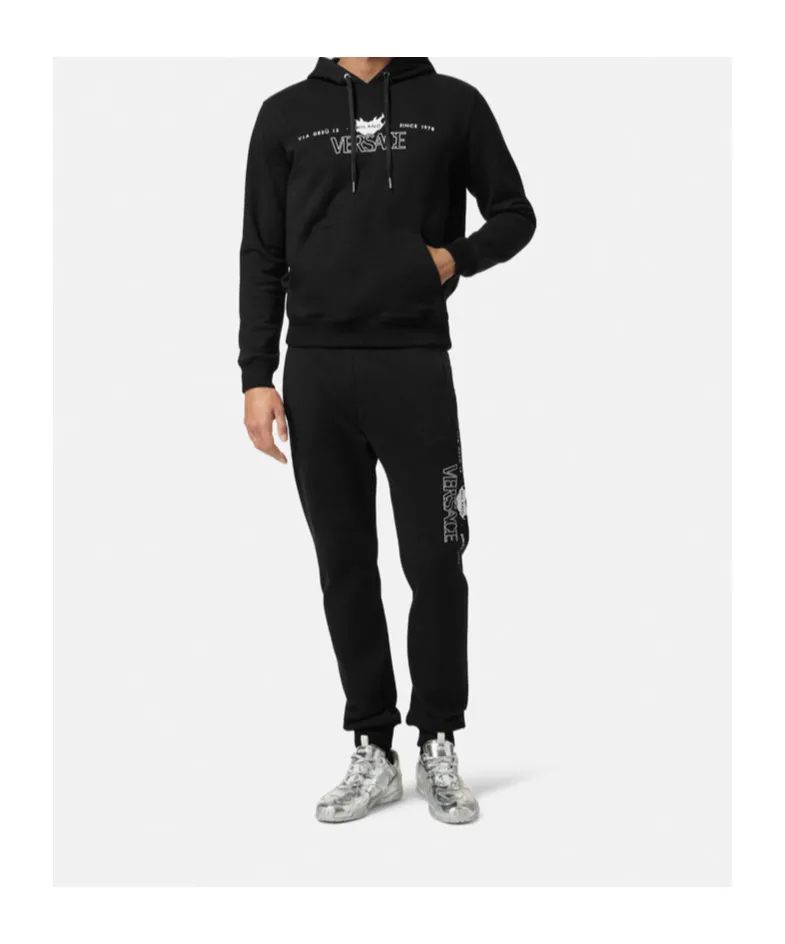 Versace Logo-Printed Hoodie