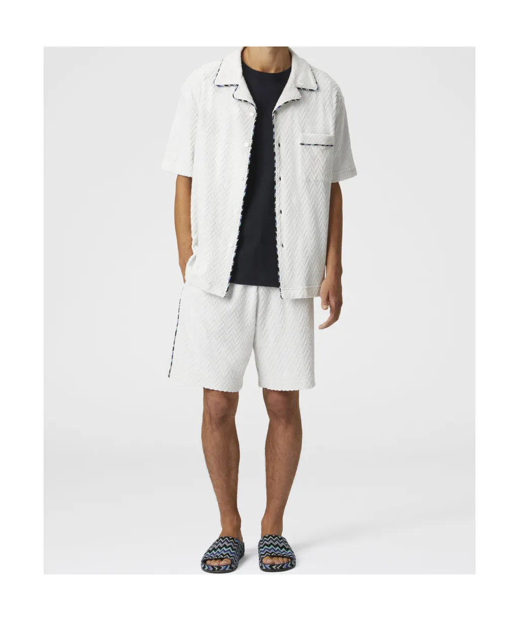 Missoni Zigzag Patterned Bowling Shirt