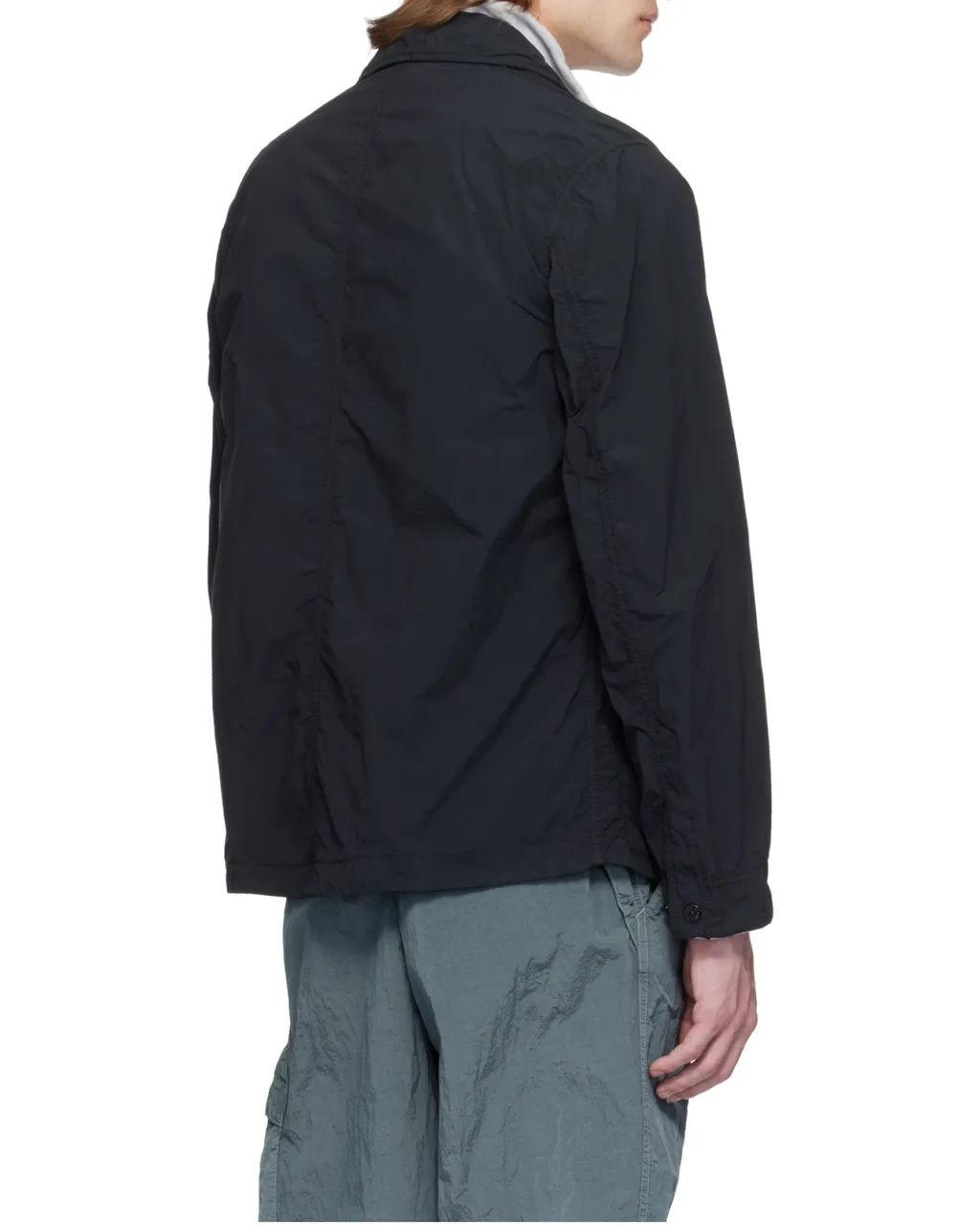 Stone Island Logo Patch Buttoned Jacket