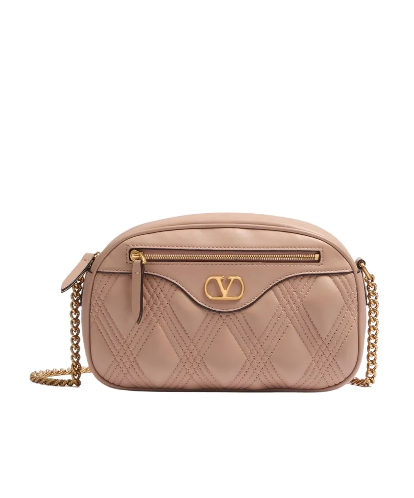 Valentino Quiltie 67 Zip-Up Medium Shoulder Bag