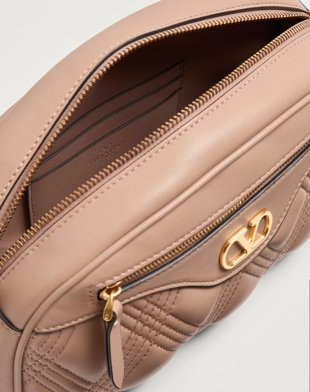 Valentino Quiltie 67 Zip-Up Medium Shoulder Bag
