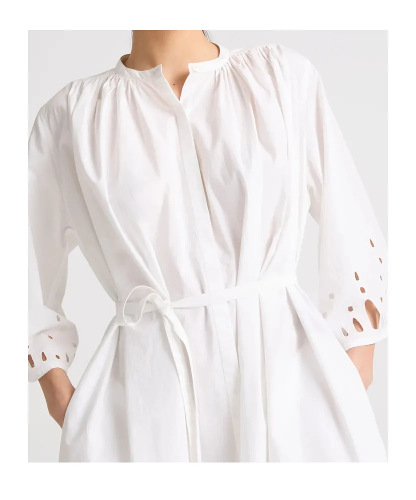 Yves Salomon Embroidered Midi Dress