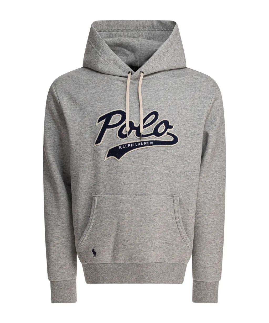 Polo Ralph Lauren Double-Knit Logo Drawstring Hoodie