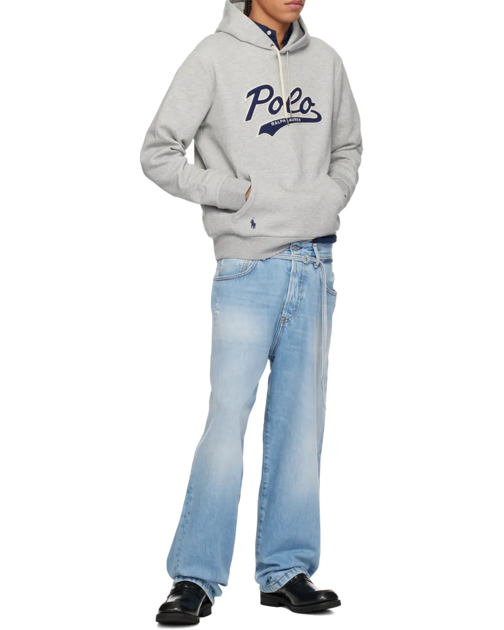Polo Ralph Lauren Double-Knit Logo Drawstring Hoodie