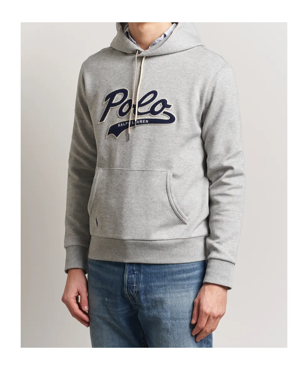 Polo Ralph Lauren Double-Knit Logo Drawstring Hoodie