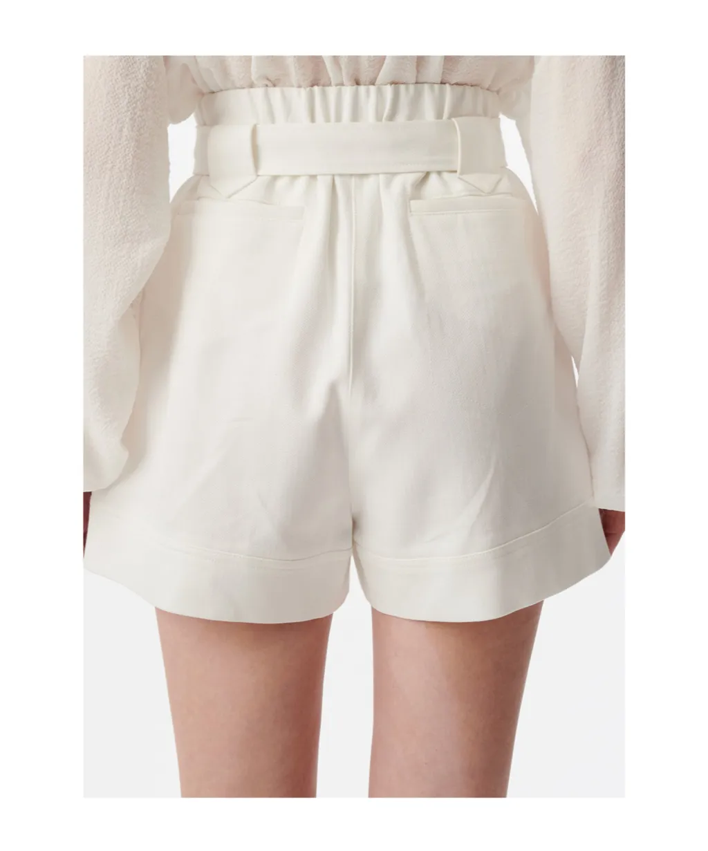 Iro Belted High-Waist Tailored Shorts