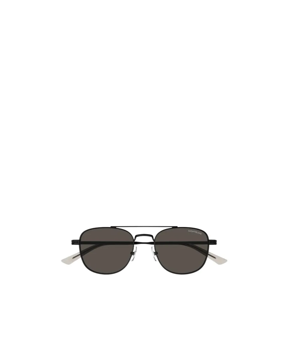Montblanc Eyewear Double Bridge Pilot Frame Sunglasses
