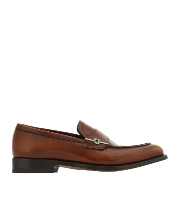 Gancini Button-Trimmed Penny Casual Shoes