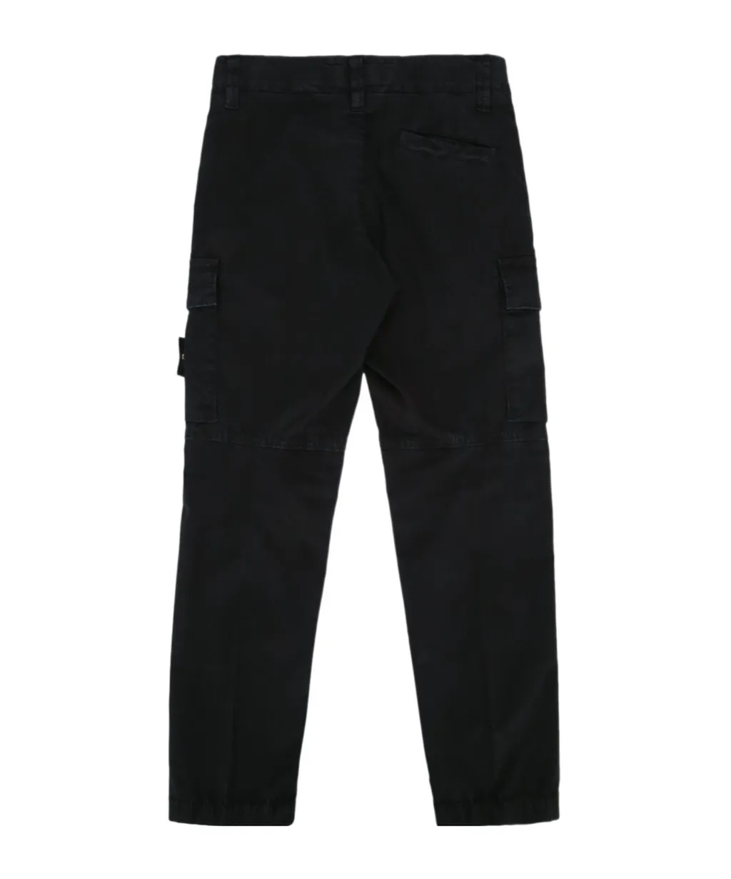 Stone Island Junior Compass Patch Straight Trousers