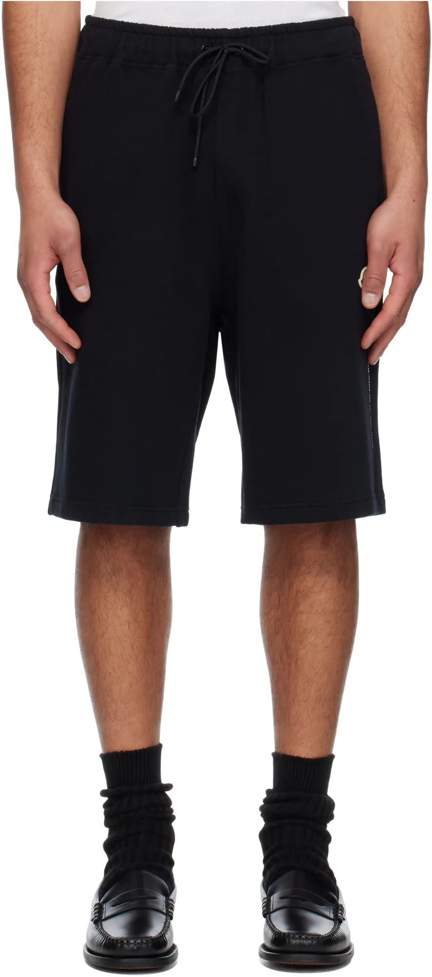 Moncler X Frgmt Embroidered Logo Cotton Shorts