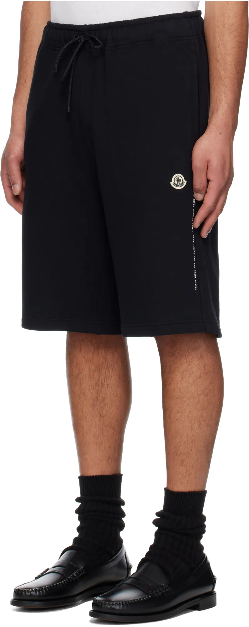 Moncler X Frgmt Embroidered Logo Cotton Shorts