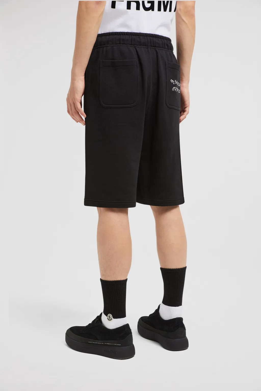 Moncler X Frgmt Embroidered Logo Cotton Shorts