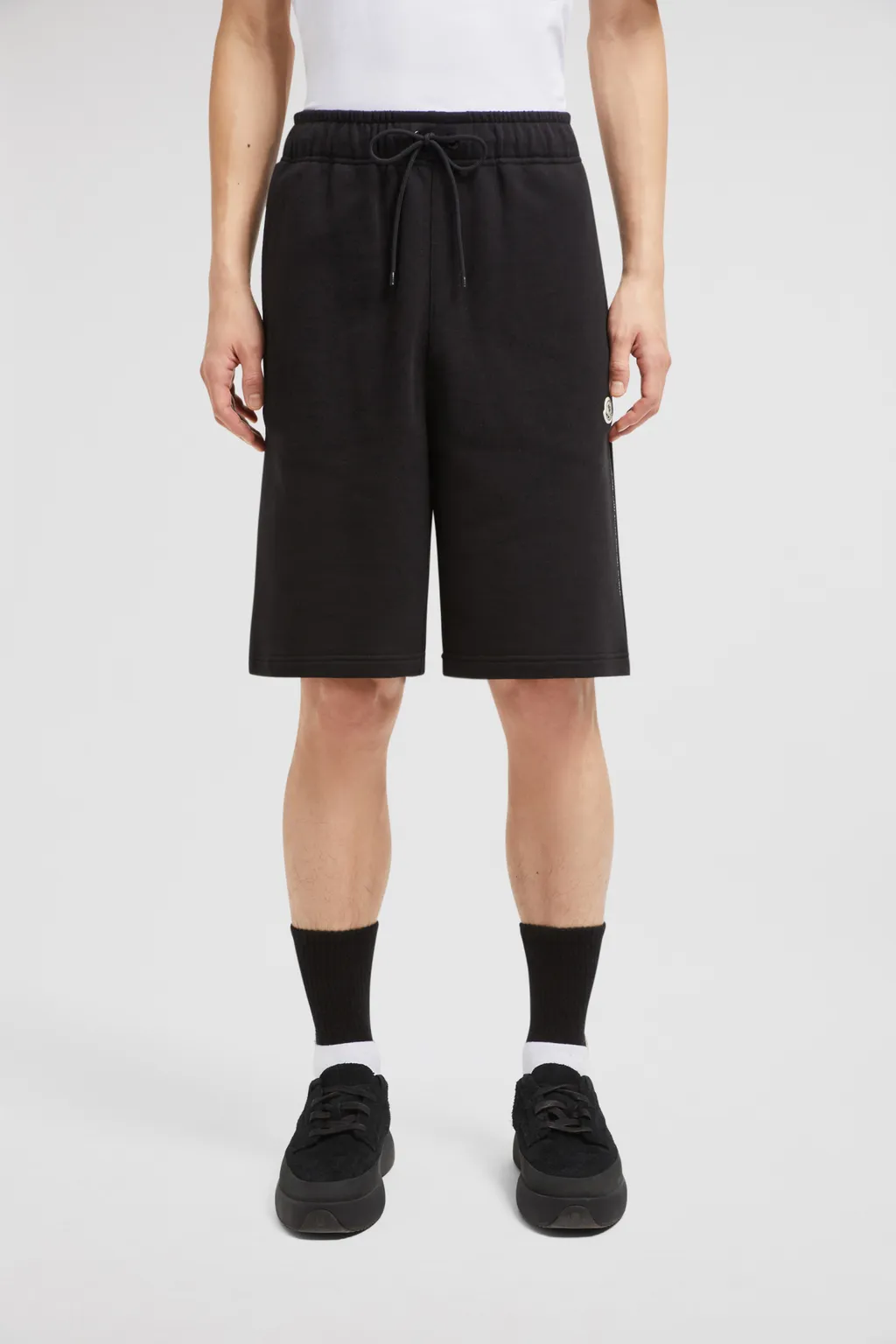 Moncler X Frgmt Embroidered Logo Cotton Shorts