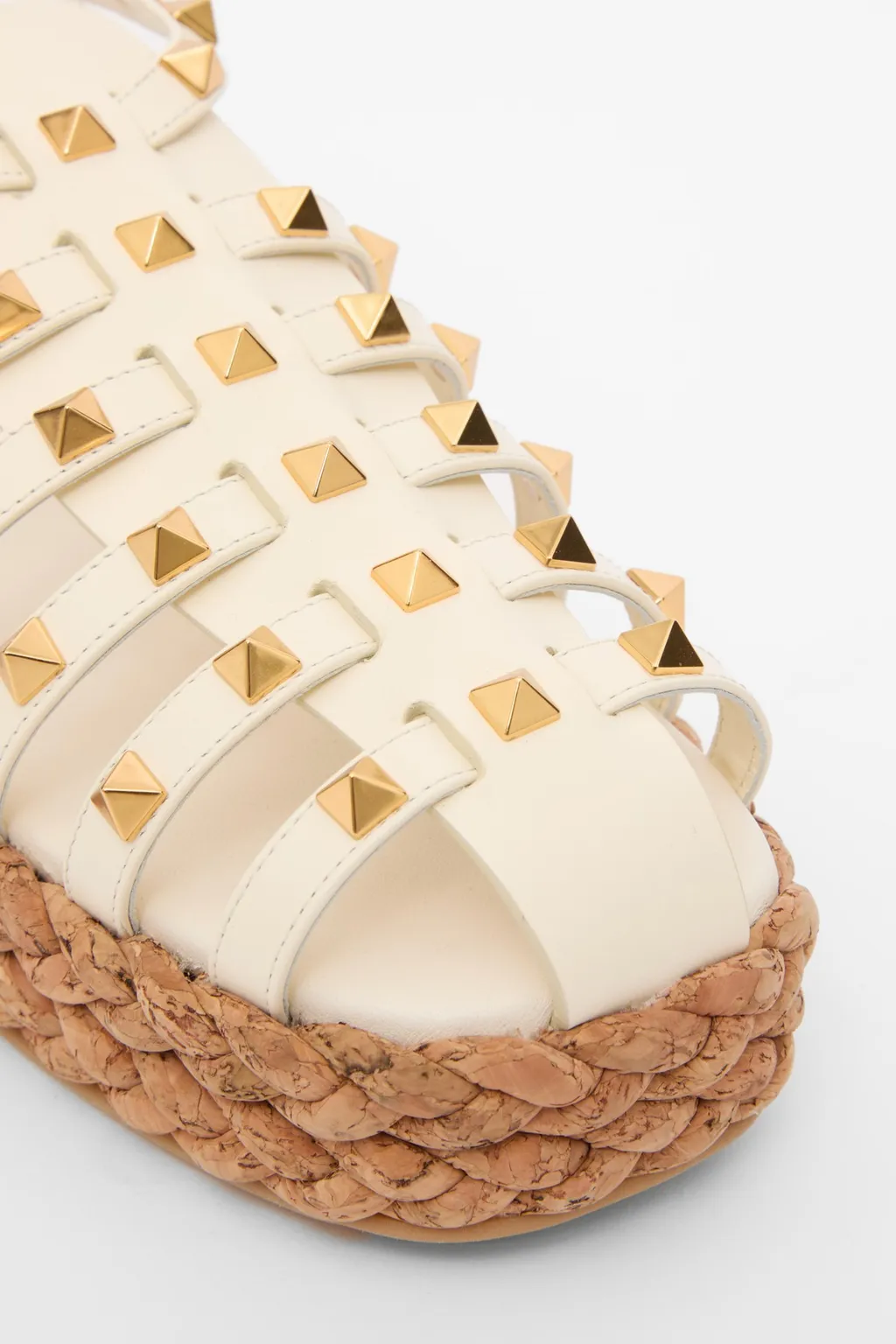 Valentino Garavani Rockstud Buckle Detailed Flat Shoes