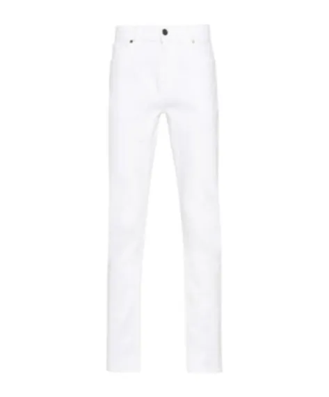 Denim Trousers With Belt Loops