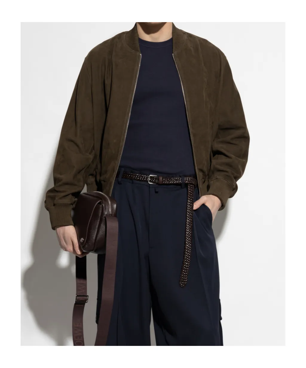 Ami Paris Logo Embroidered Zipped Jacket