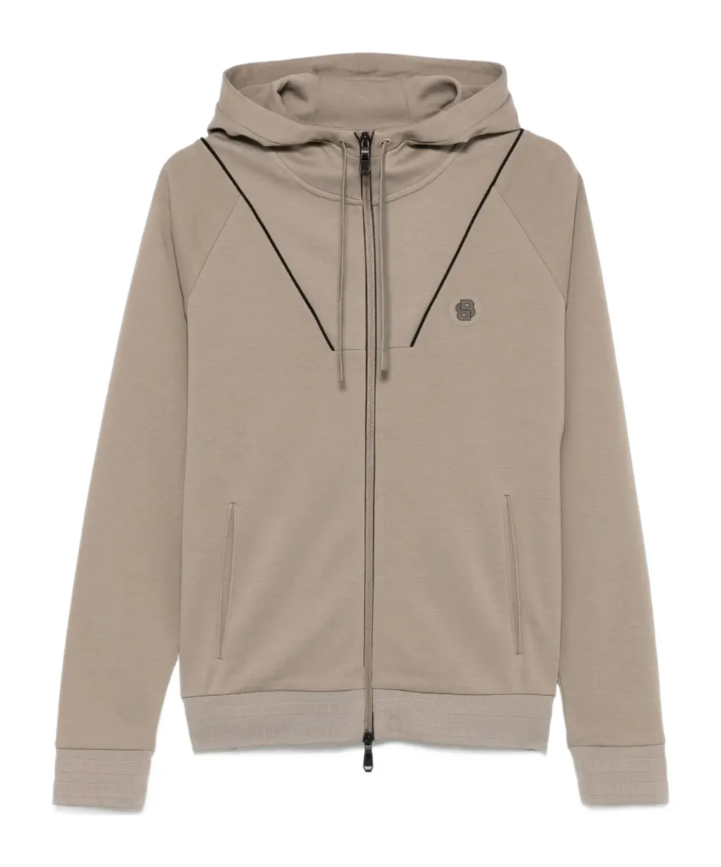 Double B-Monogram Zip-Up Hoodie
