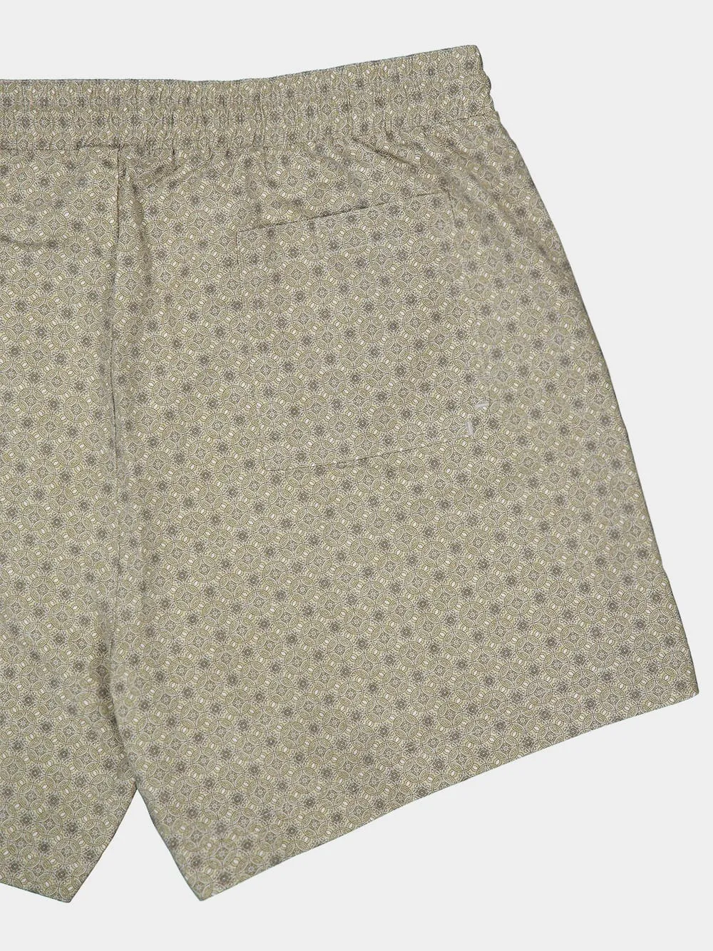 Geometric-Print Swim Shorts