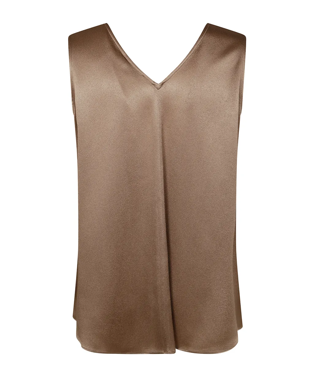 Antonelli V-Neck Sleeveless Top