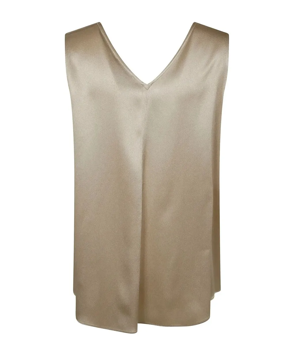 Antonelli V-Neck Sleeveless Top