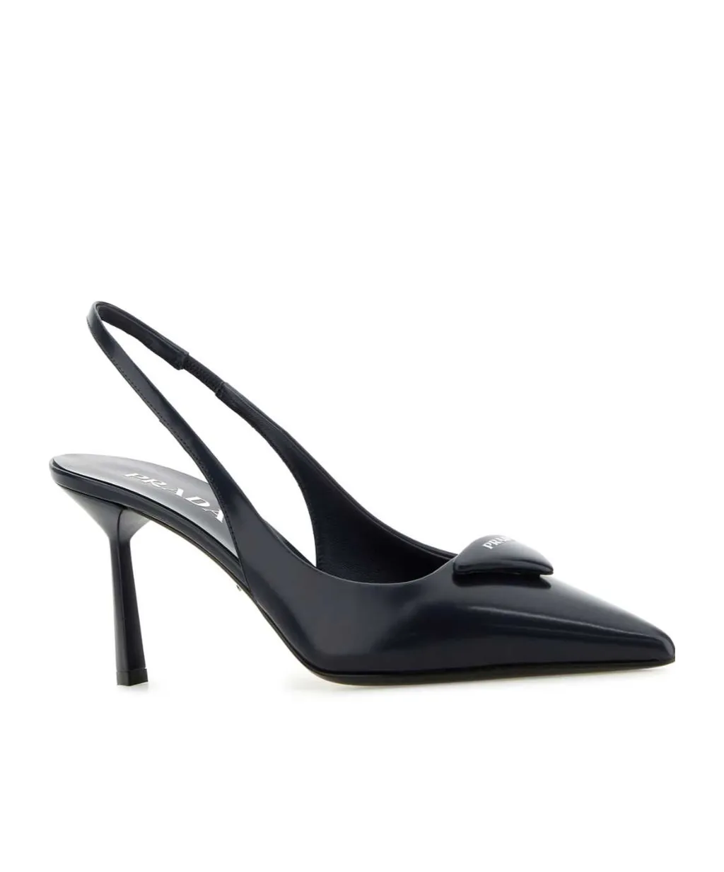 Prada Pointed-Toe Slingback Pumps